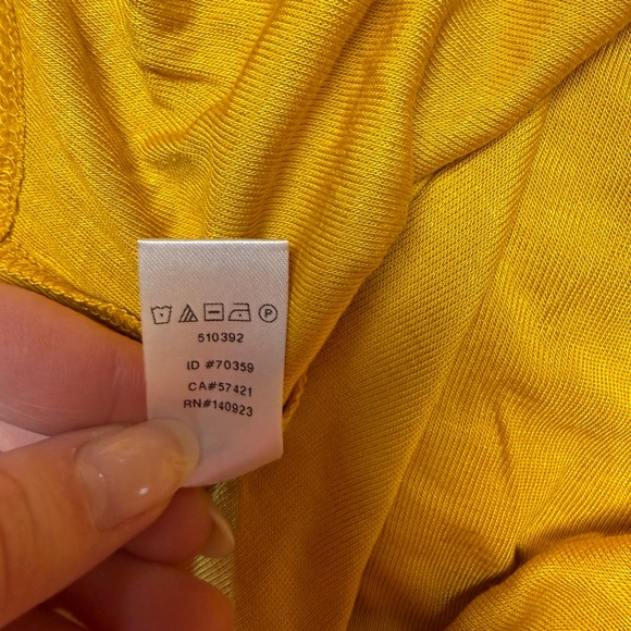 LOFT Mustard Long Sleeve Tee - Picture 5 of 5